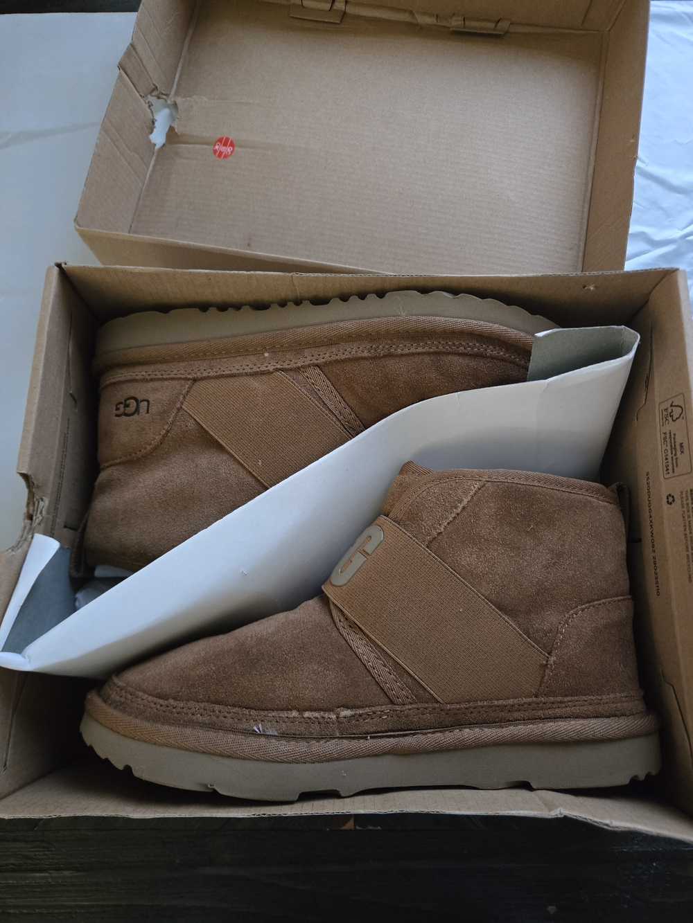 UGG Women Chestnut Suede Ankle Boots